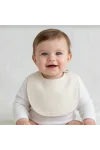 Babyjem Bürümcük Soft Müslin Mama Önlüğü Ekru