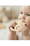 Babyjem Silikon Fil Diş Kaşıyıcı Ekru