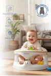 Babyjem Yandan Açılır Banyo ve Mama Oturağı & Hediye Minderli 2li Set Taş