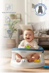 Babyjem Yandan Açılır Banyo ve Mama Oturağı & Hediye Minderli 2li Set İndigo Mavi