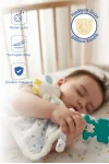 Babyjem 926 Birdy Diş Kaşıyıcılı + Silikon Emzik Hediyeli Uyku Arkadaşım Mavi 