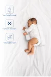 Babyjem Bebek Güvenli Uyku Yan Yatış Yastığı Beyaz