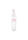 Babyjem Sıkmalı Kaşıklı Mama Biberonu Pembe