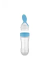 Babyjem Sıkmalı Kaşıklı Mama Biberonu Mavi