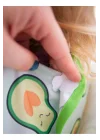 Babyjem Baskılı Blw Kollu Mama Önlüğü Avakado Desen