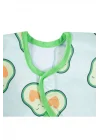 Babyjem Baskılı Blw Kollu Mama Önlüğü Avakado Desen