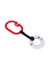 Babyjem Pusete Asılabilir Oval Sesli Çıngırak Kırmızı