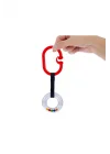 Babyjem Pusete Asılabilir Oval Sesli Çıngırak Kırmızı