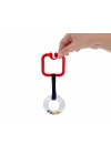 Babyjem Pusete Asılabilir Kare Sesli Çıngırak Kırmızı