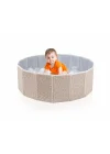 Babyjem Katlanabilir Bebek Top Havuzu Somon Çiçek 100 Adet Top Hediyeli