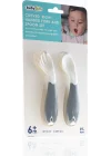 Babyjem Açılı Mama Çatal Kaşık Seti - Beyaz