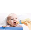 Babyjem Sıkmalı Kaşıklı Mama Biberonu Mavi