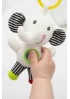 Babyjem Sevimli Arkadaşım Aynalı Titreşimli Fil Çıngırak Çizgili Desen