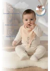 Babyjem Emzik Askılı Müslin Mama Önlüğü Somon