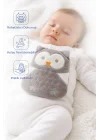 Babyjem Kiraz Çekirdekli Baykuş Kadife Rahatlatıcı Gaz Kemeri & Gaz Yastığı - Gri