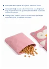 Babyjem Kiraz Çekirdekli Baykuş Kadife Rahatlatıcı Gaz Kemeri & Gaz Yastığı - Gül Kurusu