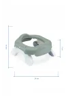 Babyjem 2 İn 1 Portatif Katlanabilir Seyahat Lazımlığı Klozet Adaptörü Soft Yeşil + 5 Hediye Poşet