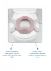 Babyjem 2 İn 1 Portatif Katlanabilir Seyahat Lazımlığı Klozet Adaptörü Soft Pembe + 5 Hediye Poşet
