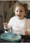 Babyjem Vakum Tabanlı Sabitlenebilir Silikon Tabak Yeşil