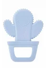 Babyjem Yumuşak Kaktüs Dişlik Diş Kaşıyıcı Mavi