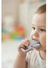 Babyjem Yumuşak Kaktüs Dişlik Diş Kaşıyıcı Gri