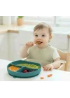 Babyjem Vakum Tabanlı Sabitlenebilir Silikon Tabak Yeşil