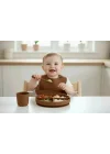 Babyjem Silikon Beslenme Seti Latte 4 Parça Hediye Seti