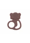 Babyjem Silikon Fil Diş Kaşıyıcı Mocha