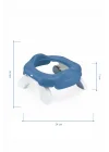 Babyjem 2 İn 1 Portatif Katlanabilir Seyahat Lazımlığı Klozet Adaptörü İndigo Mavi + 5 Hediye Poşet