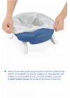 Babyjem 2 İn 1 Portatif Katlanabilir Seyahat Lazımlığı Klozet Adaptörü İndigo Mavi + 5 Hediye Poşet