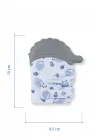 Babyjem Bebek Diş Kaşıyıcı Eldiveni Kirpi Gri