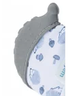 Babyjem Bebek Diş Kaşıyıcı Eldiveni Kirpi Gri