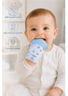 Babyjem Bebek Diş Kaşıyıcı Eldiveni Kirpi Mavi