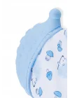 Babyjem Bebek Diş Kaşıyıcı Eldiveni Kirpi Mavi