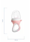 Babyjem Silikon Yumuşak Uçlu Meyve Süzgeçi Sebze Emziği Pembe