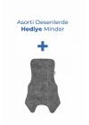 Babyjem Yandan Açılır Banyo ve Mama Oturağı & Hediye Minderli 2li Set Taş