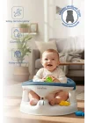 Babyjem Yandan Açılır Banyo ve Mama Oturağı & Hediye Minderli 2li Set İndigo Mavi