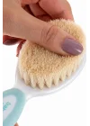 Babyjem Sertifikalı Yumuşak Doğal Bebek Kıl Fırça Tarak Seti Mavi