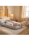 Babyjem Taşınabilir Katlanabilir Bebek Yatağı Gri Çİçek