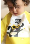 Babyjem Poli Muşamba Kollu Mama Önlüğü Sarı Outlet