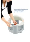 Babyjem Önden Açılır Banyo ve Mama Oturağı ve Hediye Minderli - 2  Li Set Kum Beji