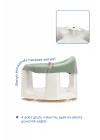 Babyjem Önden Açılır Banyo ve Mama Oturağı ve Hediye Minderli - 2  Li Set Soft Yeşil