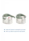 Babyjem Önden Açılır Banyo ve Mama Oturağı ve Hediye Minderli - 2  Li Set Soft Yeşil
