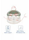 Babyjem Önden Açılır Banyo ve Mama Oturağı ve Hediye Minderli - 2  Li Set Soft Yeşil