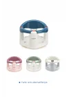 Babyjem Önden Açılır Banyo ve Mama Oturağı ve Hediye Minderli - 2  Li Set İndigo Mavi