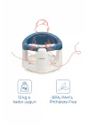 Babyjem Önden Açılır Banyo ve Mama Oturağı ve Hediye Minderli - 2  Li Set İndigo Mavi