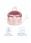 Babyjem Önden Açılır Banyo ve Mama Oturağı ve Hediye Minderli - 2 Li Set Mürdüm