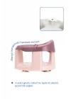 Babyjem Önden Açılır Banyo ve Mama Oturağı ve Hediye Minderli - 2 Li Set Mürdüm