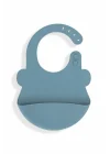 Babyjem Oval Hazneli Silikon Mama Önlüğü Mint