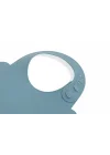 Babyjem Oval Hazneli Silikon Mama Önlüğü Mint